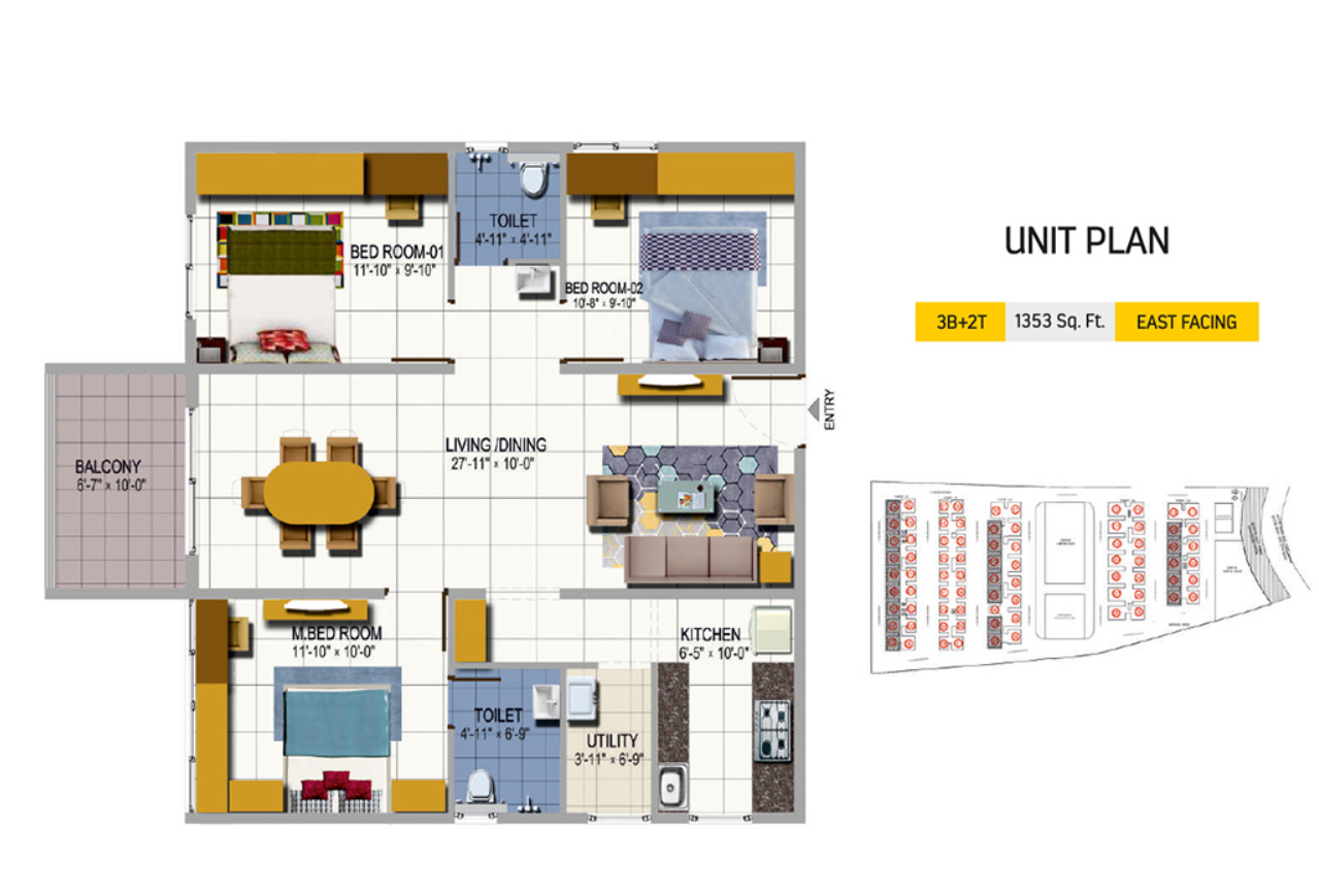 Urbanrise  On Cloud 33 Floor plan